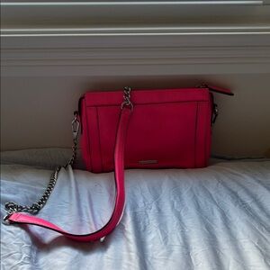 Rebecca Minkoff bright pink crossbody bag